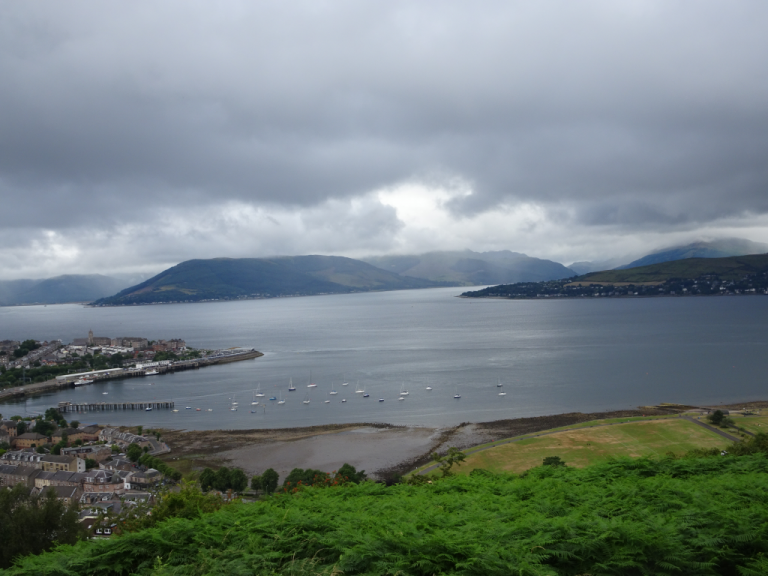 View from the French Memorial in Gourock